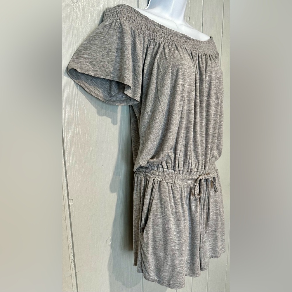 New York & Company Gray Soho Street Romper - Picture 3 of 6